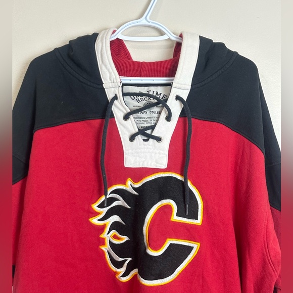 NHL Size XL Old Time Hockey Black and Red Hoodie - Picture 2 of 6